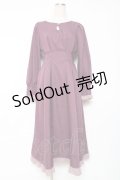 axes femme / ベルシックワンピース F パープル Y-25-12-10-062-AX-OP-SZ-ZI