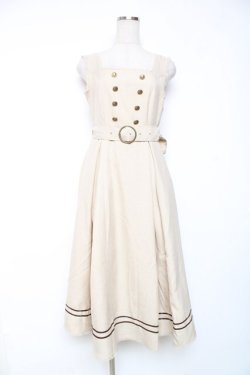 画像1: Kurumi Collaboration / マリンアカデミアジャンパースカート S ベージュ Y-25-12-10-063-LO-OP-SZ-ZY