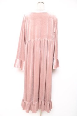 画像2: Kurumi Collaboration / マダムノクターンルームワンピース M 中桃 Y-25-12-10-064-LO-OP-SZ-ZY