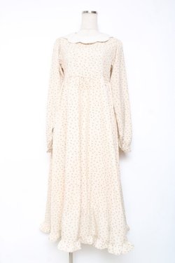 画像1: m petit by misako / マロンクリーム ワンピース S 生成り Y-25-12-10-065-LO-OP-SZ-ZY