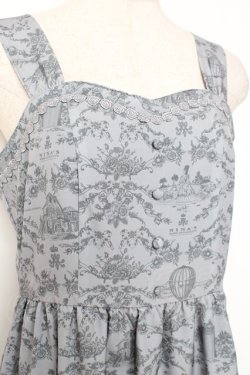 画像3: m petit by misako / NINA'Sトワルドジュイジャンパースカート M ブルーグレー Y-25-12-10-066-LO-OP-SZ-ZY