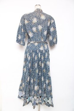 画像2: PINK HOUSE / シロツメクサパッチワークワンピース  ブルー Y-25-12-10-068-LO-OP-SZ-ZY