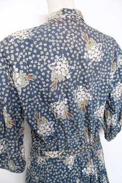 画像3: PINK HOUSE / シロツメクサパッチワークワンピース  ブルー Y-25-12-10-068-LO-OP-SZ-ZY