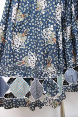 画像5: PINK HOUSE / シロツメクサパッチワークワンピース  ブルー Y-25-12-10-068-LO-OP-SZ-ZY