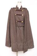axes femme / ナポレオンマント風コート M 茶 Y-25-12-10-074-AX-CO-SZ-ZY