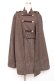 画像1: axes femme / ナポレオンマント風コート M 茶 Y-25-12-10-074-AX-CO-SZ-ZY (1)