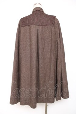 画像2: axes femme / ナポレオンマント風コート M 茶 Y-25-12-10-074-AX-CO-SZ-ZY