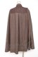 画像2: axes femme / ナポレオンマント風コート M 茶 Y-25-12-10-074-AX-CO-SZ-ZY (2)