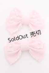 Angelic Pretty / パールリボンクリップセット  ピンク Y-25-12-10-011-AP-AC-SZ-ZY