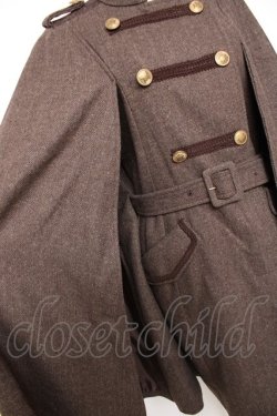 画像4: axes femme / ナポレオンマント風コート M 茶 Y-25-12-10-074-AX-CO-SZ-ZY