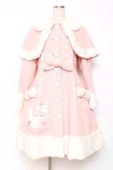 Angelic Pretty / おでかけショコラちゃんアップリケコート  ピンク Y-25-12-10-076-AP-CO-SZ-ZY