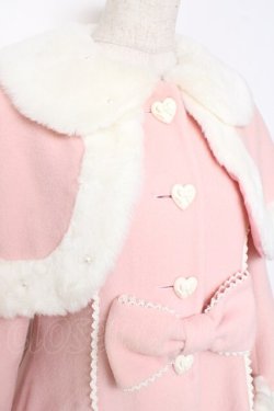 画像5: Angelic Pretty / おでかけショコラちゃんアップリケコート  ピンク Y-25-12-10-076-AP-CO-SZ-ZY