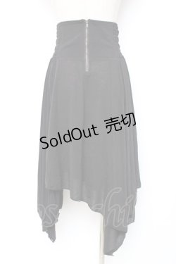 画像2: Ozz Croce / ウエスト刺繍変形スカート  黒 Y-25-12-10-078-OO-SK-SZ-ZY