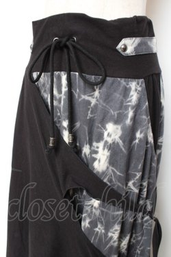 画像5: Ozz Croce / クロス×歯車ptタイダイ変形スカート  黒×グレー Y-25-12-10-079-OO-SK-SZ-ZY