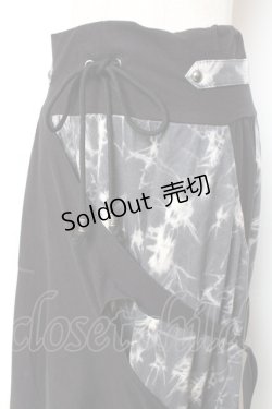 画像5: Ozz Croce / クロス×歯車ptタイダイ変形スカート  黒×グレー Y-25-12-10-079-OO-SK-SZ-ZY