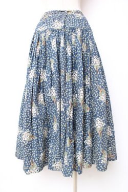 画像2: PINK HOUSE / クローバー&シロツメクサスカート  ブルー Y-25-12-10-082-LO-SK-SZ-ZY