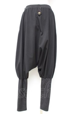 画像2: Qutie Frash / ドラゴンプリントサルエルパンツ  黒 Y-25-12-10-083-QU-PA-SZ-ZY