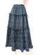 画像1: axes femme POETIQUE / チェック柄ティアードスカート M グリーン Y-25-12-10-084-AX-SK-SZ-ZY (1)