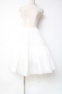 画像1: Hoshibako Works / 60cm ボリュームチュールパニエスカート  ホワイト Y-25-12-10-085-LO-SK-SZ-ZY