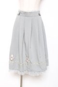 axes femme / ブーケ刺繍タックスカート M ミント Y-25-12-10-087-AX-SK-SZ-ZY
