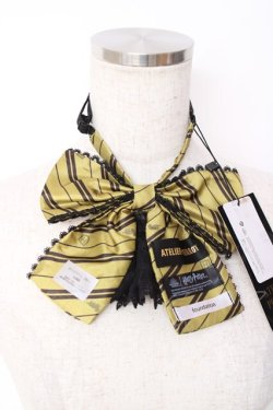 画像2: ATELIER PIERROT / ハリー・ポッター レースフリルリボンタイ  ハッフルパフ（イエロー） Y-25-12-10-013-EL-ZA-KB-ZY