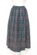 画像2: axes femme / フロッキーチェックスカート M グリーン Y-25-12-10-091-AX-SK-SZ-ZY (2)