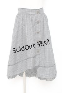 axes femme POETIQUE / 千鳥格子ボタンスカート M 黒 Y-25-12-10-092-AX-SK-SZ-ZY