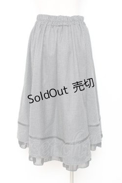 画像2: axes femme POETIQUE / 千鳥格子ボタンスカート M 黒 Y-25-12-10-092-AX-SK-SZ-ZY