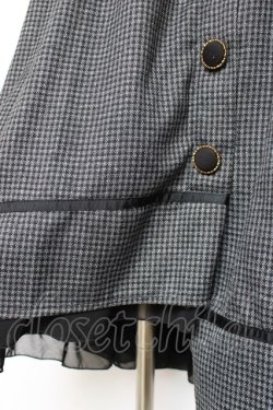 画像3: axes femme POETIQUE / 千鳥格子ボタンスカート M 黒 Y-25-12-10-092-AX-SK-SZ-ZY