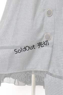 画像3: axes femme POETIQUE / 千鳥格子ボタンスカート M 黒 Y-25-12-10-092-AX-SK-SZ-ZY