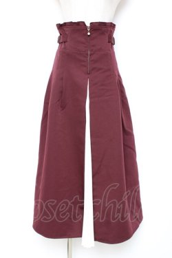 画像1: axes femme / センタープリーツロングスカート F パープル Y-25-12-10-093-AX-SK-SZ-ZY