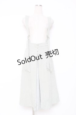 画像1: axes femme POETIQUE / プリーツデザインサス付スカート M ミント Y-25-12-10-094-AX-SK-SZ-ZY