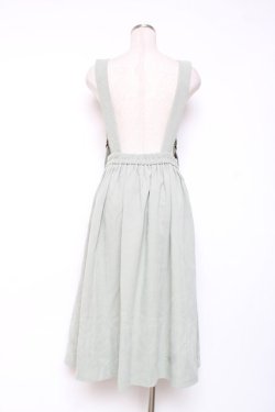 画像2: axes femme POETIQUE / プリーツデザインサス付スカート M ミント Y-25-12-10-094-AX-SK-SZ-ZY