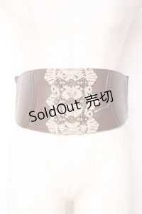 axes femme / バラ金具使いゴムベルト  Dブラウン Y-25-12-10-015-AX-ZA-SZ-ZY