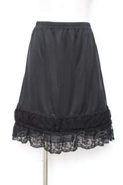 画像1: axes femme / ペチスカート M 黒 Y-25-12-10-098-AX-SK-SZ-ZY