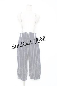 axes femme POETIQUE / サス付きハーフパンツ M 紺 Y-25-12-10-099-AX-PA-SZ-ZY