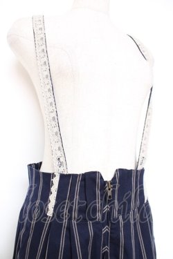 画像3: axes femme POETIQUE / サス付きハーフパンツ M 紺 Y-25-12-10-099-AX-PA-SZ-ZY