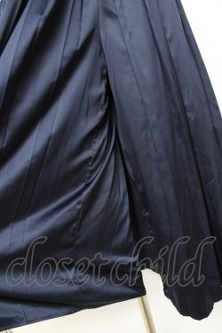 画像4: axes femme POETIQUE / サス付きサテンプリーツパンツ M 紺 Y-25-12-10-100-AX-PA-SZ-ZY