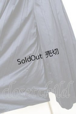 画像4: axes femme POETIQUE / サス付きサテンプリーツパンツ M 紺 Y-25-12-10-100-AX-PA-SZ-ZY