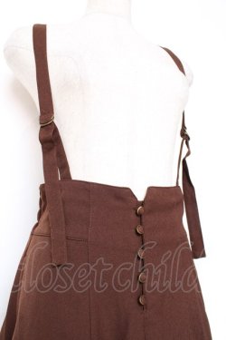 画像3: axes femme / サス付き裾レースイレヘムスカート M Dブラウン Y-25-12-10-101-AX-SK-SZ-ZY