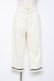 画像1: axes femme / レースアップクロップドパンツ L 白 Y-25-12-10-102-AX-PA-SZ-ZY (1)