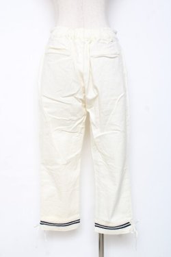 画像2: axes femme / レースアップクロップドパンツ L 白 Y-25-12-10-102-AX-PA-SZ-ZY