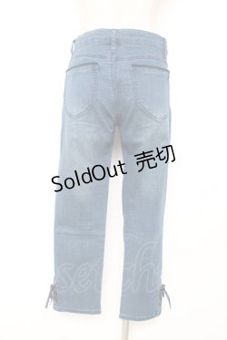 画像2: axes femme / ちょうちょ刺繍デニムパギンス M インディゴ Y-25-12-10-106-AX-PA-SZ-ZY