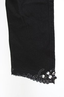 画像3: axes femme / 裾ビジューレギパン M 黒 Y-25-12-10-108-AX-PA-SZ-ZY