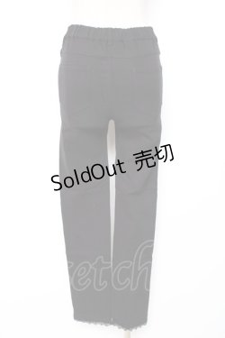 画像2: axes femme / 裾刺繍レギンスパンツ M 黒 Y-25-12-10-109-AX-PA-SZ-ZI