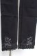 画像4: axes femme / 裾刺繍レギンスパンツ M 黒 Y-25-12-10-109-AX-PA-SZ-ZY (4)