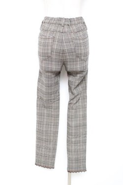 画像2: axes femme / 裾刺繍レギンスパンツ M 茶 Y-25-12-10-111-AX-PA-SZ-ZY