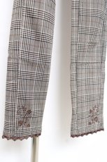 画像4: axes femme / 裾刺繍レギンスパンツ M 茶 Y-25-12-10-111-AX-PA-SZ-ZI (4)