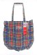 画像1: PINK HOUSE / シャギー起毛タータンチェックトートバッグ  紺 Y-25-12-10-017-LO-BG-SZ-ZY (1)