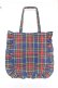 画像2: PINK HOUSE / シャギー起毛タータンチェックトートバッグ  紺 Y-25-12-10-017-LO-BG-SZ-ZY (2)